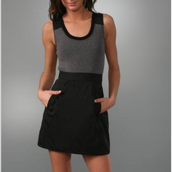 Theory Dresses & Skirts - THEORY Black & Grey Size 0 Sleeveless Dristi Dress